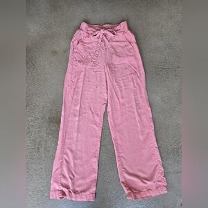 Thread & Supply Rose Pink Tie-Waist Wide Leg Pants